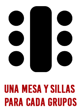 mesas y sillas
